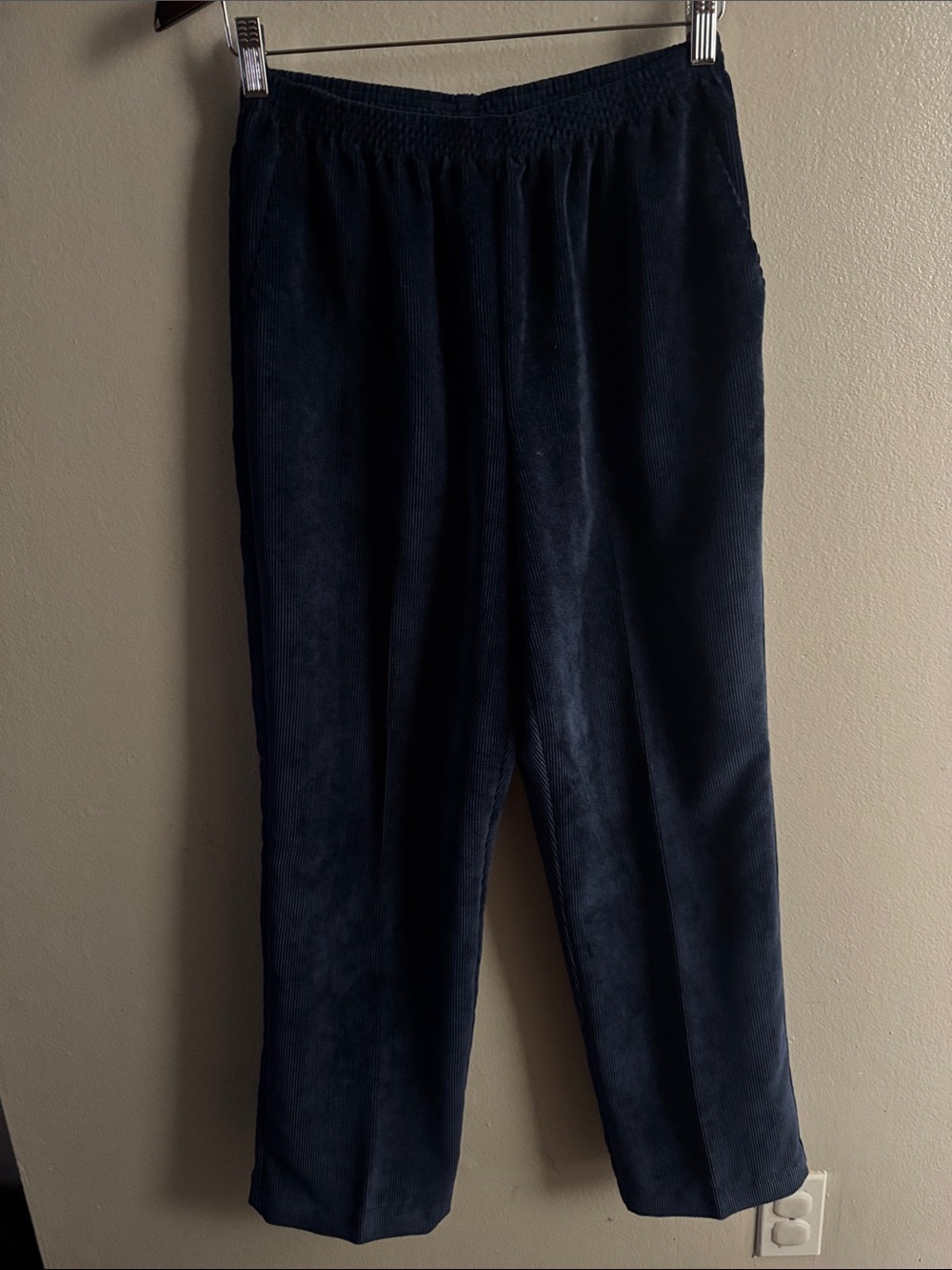 Alfred Dunner Kids Dark Navy Corduroy Pull-On Joggers